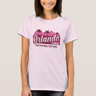 Benutzerdefinierter Text Orlando Florida T-Shirt