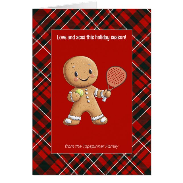 🎾 🎄 benutzerdefinierter Text, Padel Powered Chri (Vorne)