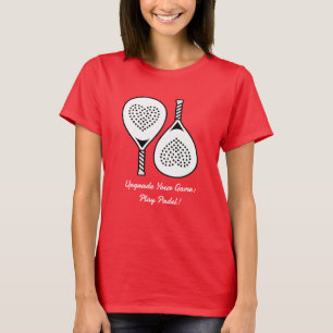 Benutzerdefinierter Text, Padel: Upgrade Ihres Spi T-Shirt