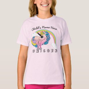 Benutzerdefinierter Text/ Pastel Unicorn Hübsche  T-Shirt
