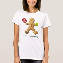 Benutzerdefinierter Text Pickleball Gingerbread Ch