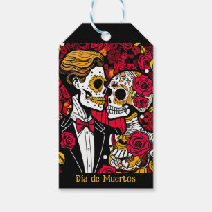 Benutzerdefinierter Text 💀 Pop Día de Muertos Geschenkanhänger