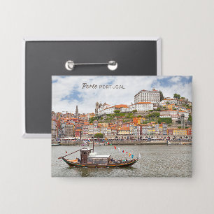 Benutzerdefinierter Text Porto Portugal Button