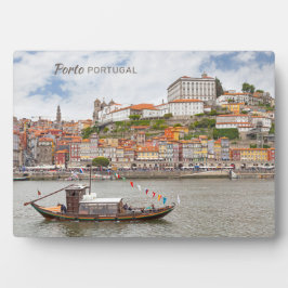 Benutzerdefinierter Text Porto Portugal Fotoplatte