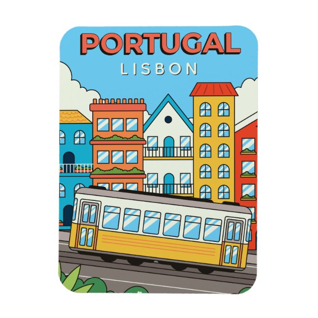 Benutzerdefinierter Text - Portugal Magnet (Vertikal)