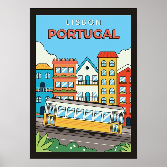 Benutzerdefinierter Text - Portugal Poster (Vorne)