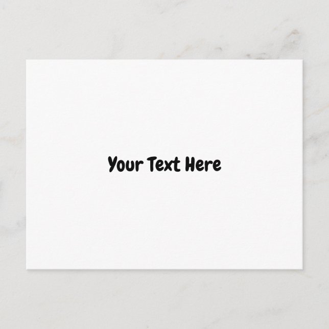 Benutzerdefinierter Text Postkarte (Vorderseite)
