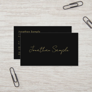 Benutzerdefinierter Text QR Code Elegant Minimal S Visitenkarte