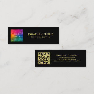 Benutzerdefinierter Text QR-Code Logo-Vorlage Schw Telefonnummerkarte