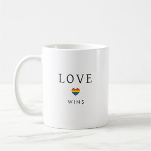 Benutzerdefinierter Text Regenbogen LIEBE Kaffeetasse