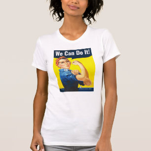 Benutzerdefinierter Text, Rosie the Riveter "We Ca T-Shirt