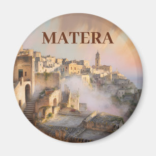 Benutzerdefinierter Text Sassi di Matera Italien A Magnet