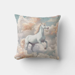 Benutzerdefinierter Text Schönes Einhorn Kissen