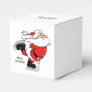 Benutzerdefinierter Text Skaten Santa Geschenkschachtel