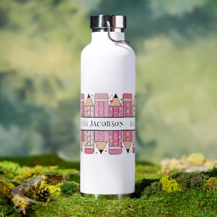 Benutzerdefinierter Text-Stift-Lehrer Trinkflasche