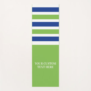 Benutzerdefinierter Text Streifen Muster Yogmatte Yogamatte