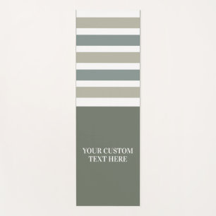 Benutzerdefinierter Text Streifen Muster Yogmatte Yogamatte
