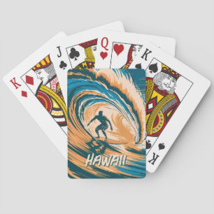 Benutzerdefinierter Text Surfer Surft Wellen Minim Spielkarten