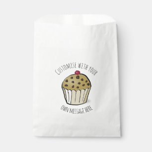 Benutzerdefinierter Text Süßer Mini-Muffin Geschenktütchen