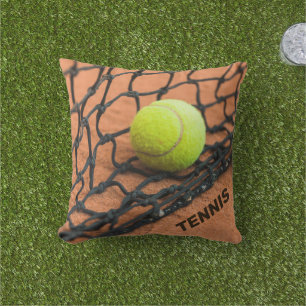 Benutzerdefinierter Text-Tennis Kissen