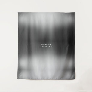 Benutzerdefinierter Text und Bild einfache silberg Wandteppich