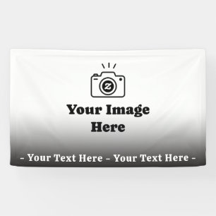 Benutzerdefinierter Text und Bild mit Farbverlauf Banner
