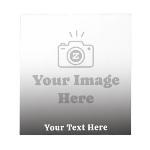 Benutzerdefinierter Text und Bild mit Farbverlauf  Notizblock