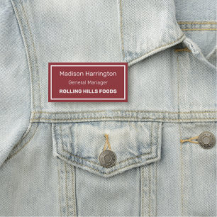 Benutzerdefinierter Text und Farbe Namensschild