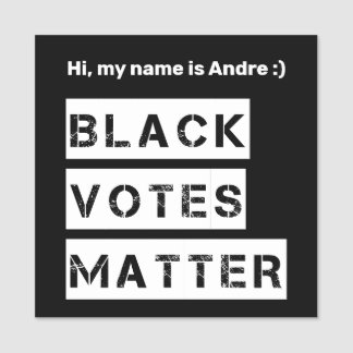 Benutzerdefinierter Text und Farben für Schwarze S Namensschild