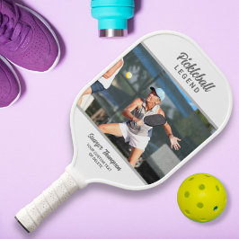 Benutzerdefinierter Text und Foto Personalisiert Pickleball Schläger