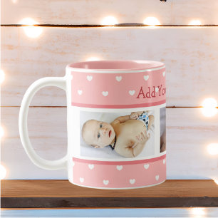 Benutzerdefinierter Text und Fotos Perfektes Gesch Zweifarbige Tasse