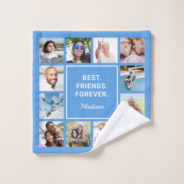 Benutzerdefinierter Text und Ihre Fotos Wash Tuch (Waschlappen)