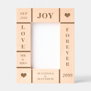 Benutzerdefinierter Text Vert 4x6 für Hochzeiten o Geätzte Rahmen