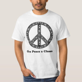 Benutzerdefinierter Text Vintag Schwarz/Weiß Fried T-Shirt