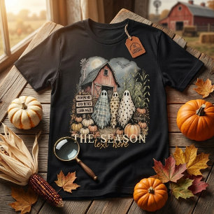 Benutzerdefinierter Text Vintage Halloween Geister T-Shirt