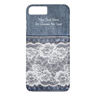 Benutzerdefinierter Text/ Vintager Retro Blue Jean Case-Mate iPhone Hülle
