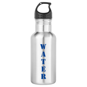 Benutzerdefinierter Text "Wasser" Flasche aus rost Edelstahlflasche