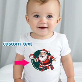 Benutzerdefinierter Text 🎅 Weihnachtspicklebel Baby T-shirt