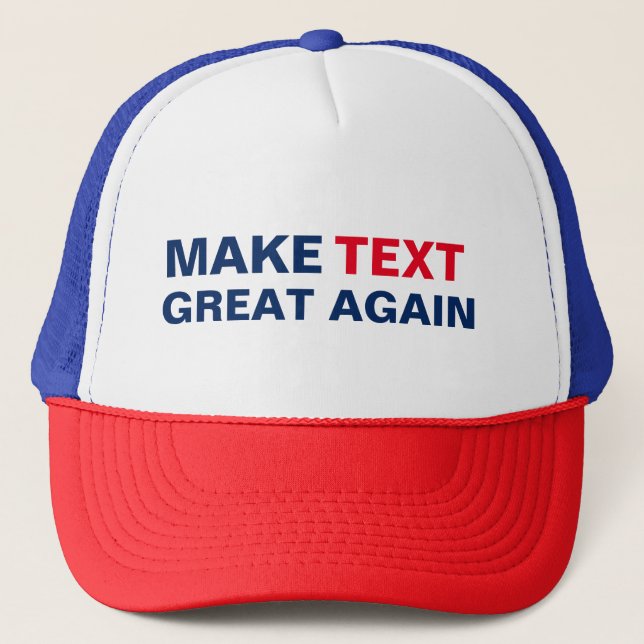 Benutzerdefinierter Text wieder gut machen Truckerkappe (Vorderseite)