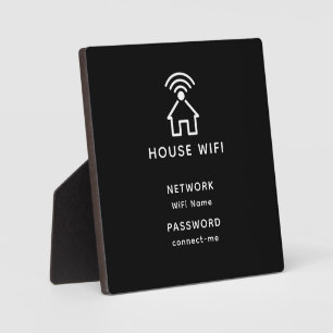 Benutzerdefinierter Text Wifi-Passwort Netzwerk Fotoplatte