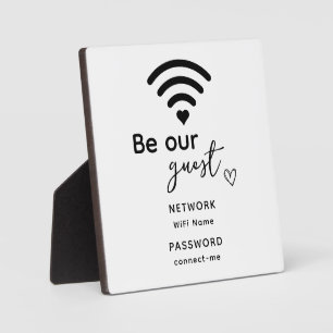 Benutzerdefinierter Text Wifi Passwort Netzwerk Ho Fotoplatte