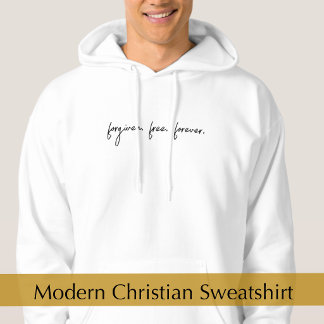 Benutzerdefinierter Text Zugegeben Modernes Skript Hoodie