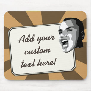 Benutzerdefinierter Textausdruck auf einer beliebi Mousepad