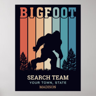 Benutzerdefinierter Textbigfoot Poster