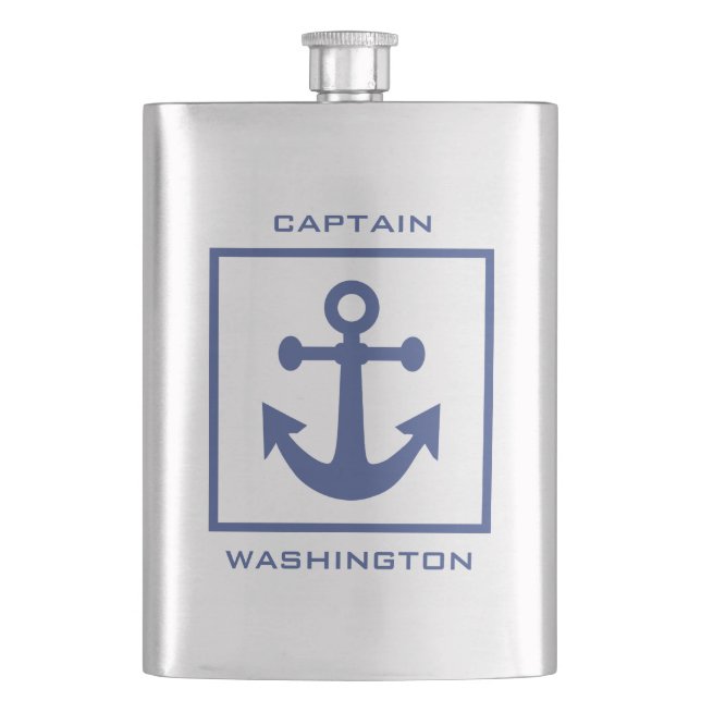 Benutzerdefinierter Textkolben Flachmann (Vorderseite)