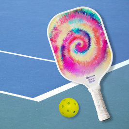 Benutzerdefinierter Textname für coole Farbkombina Pickleball Schläger