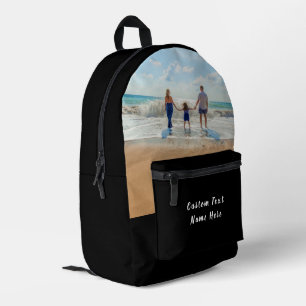 Benutzerdefinierter Textrücksatz für Ihr Foto - Fa Bedruckter Rucksack