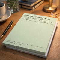 Benutzerdefinierter therapeutischer Rezeptnotizblo
