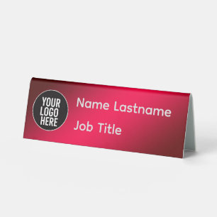 Benutzerdefinierter Tischständer mit Logo & Name   Tischaufsteller