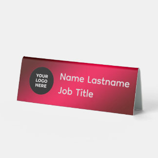 Benutzerdefinierter Tischständer mit Logo & Name | Tischaufsteller